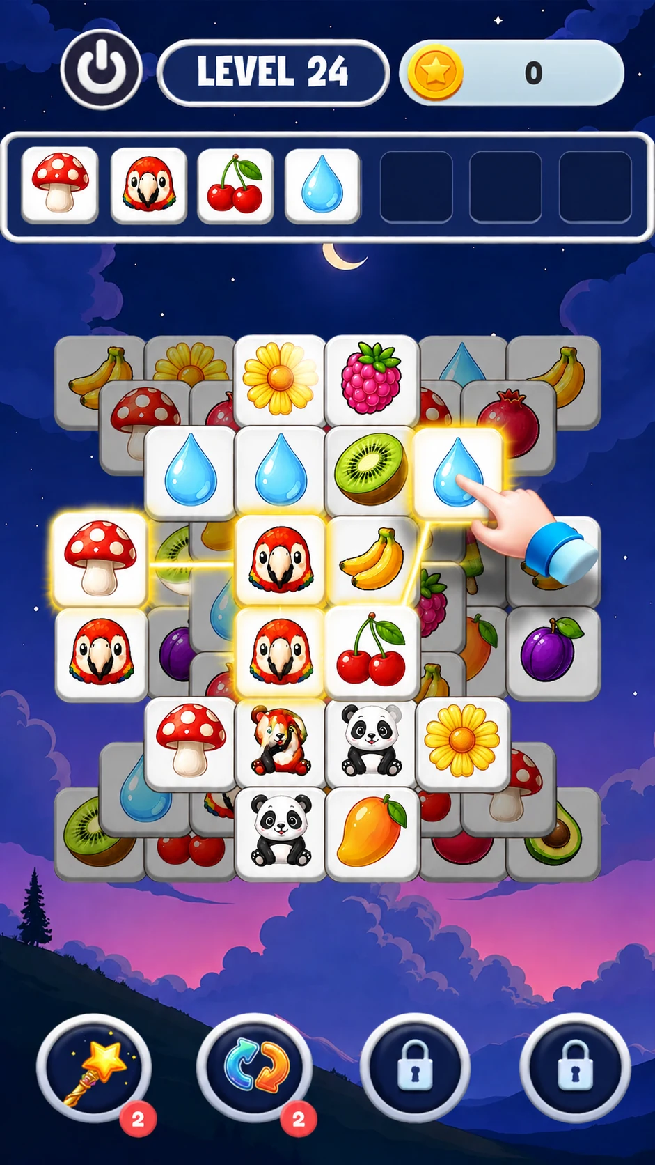 Fruit Tiles Match Puzzle screenshot