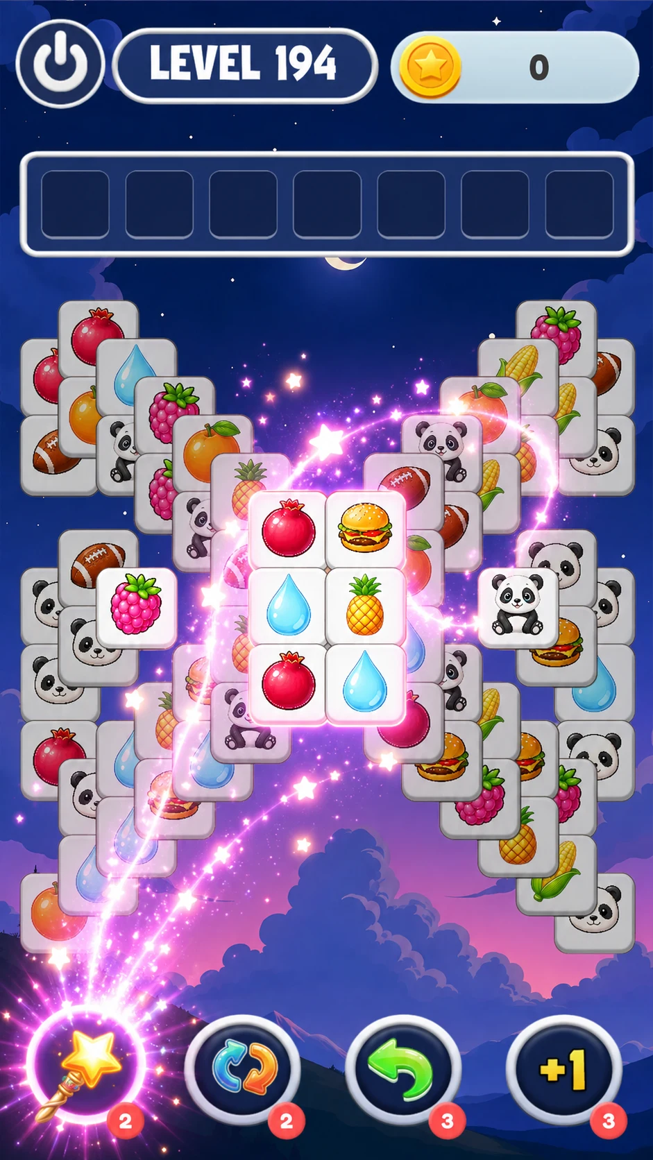 Fruit Tiles Match Puzzle screenshot