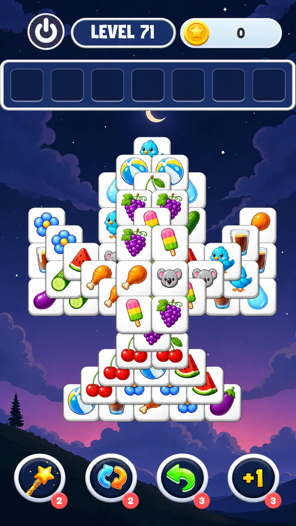 Fruit Tiles Match Puzzle screenshot
