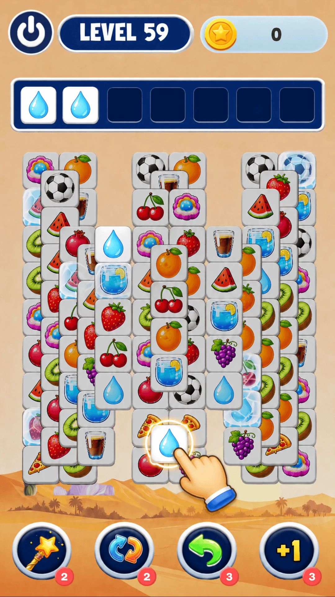 Fruit Tiles Match Puzzle screenshot